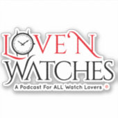 Liebe "N Uhren VInyl 4" x 4" Vinyl-Aufkleber Aufkleber (Vorderseite)