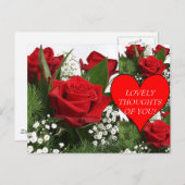 LIEBE NACHDENKEN! Postkarte (Vorne/Hinten)