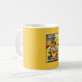 Liebe-Nachricht in Rasta-Farbdrucken Kaffeetasse (Vorderseite Links)