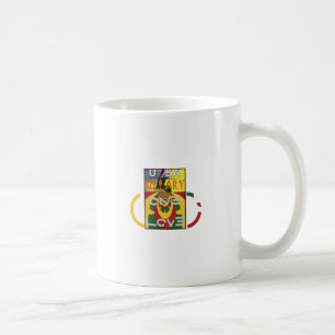 Liebe-Nachricht in Rasta-Farbdrucken Kaffeetasse