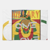 Liebe-Nachricht in Rasta-Farbdrucken Küchentuch (Horizontal)