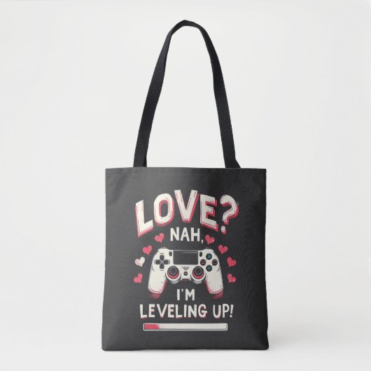 Liebe Nah I'm Leveling Gaming Valentine Day Tasche (Vorderseite)