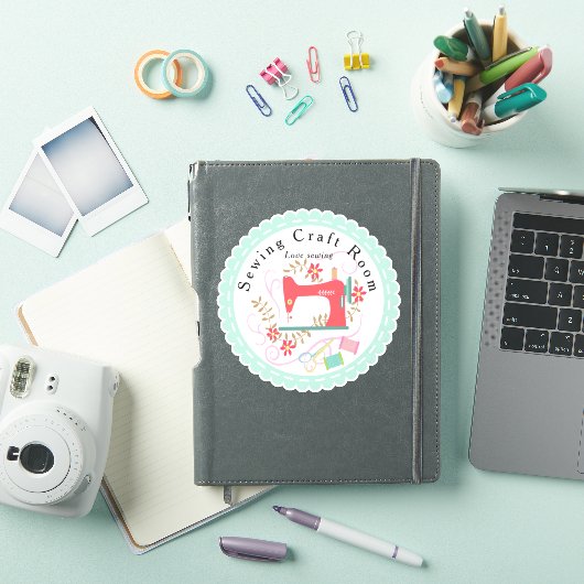 Liebe Nähen Aufkleber (iPad Hülle)