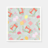 Liebe Nähen Grau Serviette (Vorderseite)