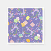 Liebe Nähen Lila Serviette (Vorderseite)