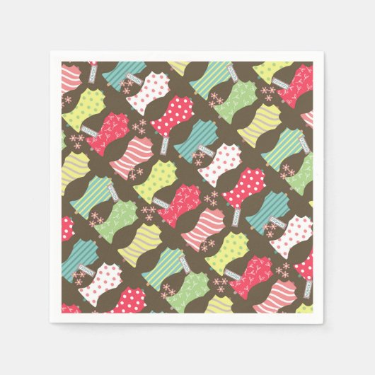 Liebe Nähen Mannequin Brown Serviette (Vorderseite)