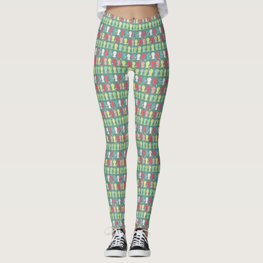 Liebe Nähen Mannequin Green Leggings (Vorderseite)