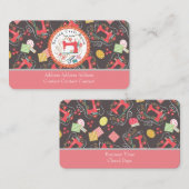Liebe Nähen Niedlicher brauner Visitenkarte (Vorne/Hinten)