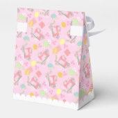 Liebe Nähen rosa Geschenkschachtel (Rückseite)