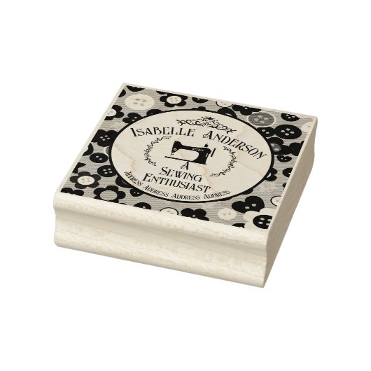 Liebe Nähen Vintag Gummistempel (Stempel)