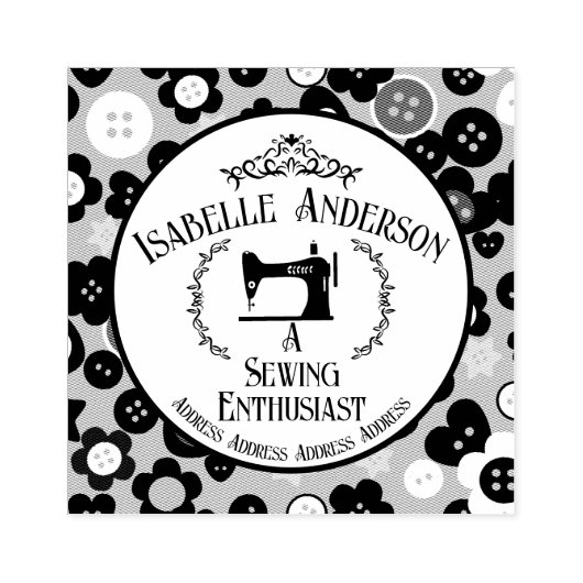 Liebe Nähen Vintag Gummistempel (Prägung)