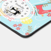 Liebe Nähmaschine Blue Desk Mat Schreibtischunterlage (Ecke)