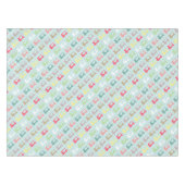 Liebe Nähmaschine Blue Tablecloth Tischdecke (Vorderseite (Horizontal))