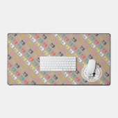 Liebe Nähmaschine braun Schreibtischunterlage (Tastatur & Maus)