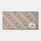 Liebe Nähmaschine braun Schreibtischunterlage (Vorderseite)