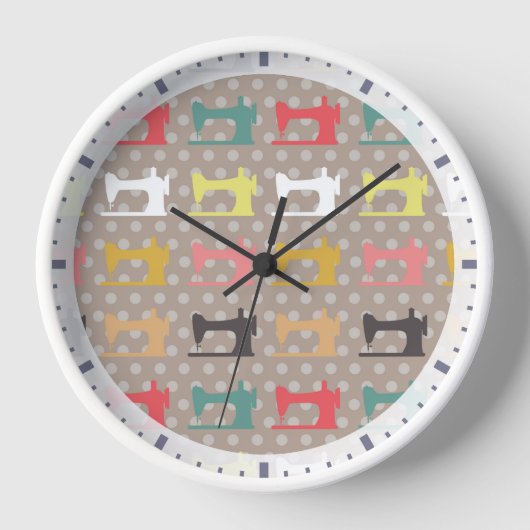 Liebe Nähmaschine Dosen braun Uhr (Vorderseite)