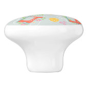 Liebe Nähmaschine Grau Keramikknauf (Seitenansicht)