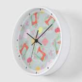 Liebe Nähmaschine Grau Uhr (Winkel)