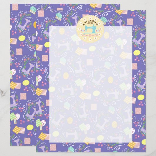 Liebe Nähmaschine Lila (Vorne/Hinten)