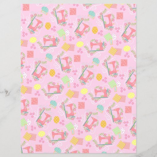 Liebe Nähmaschine rosa (Rückseite)