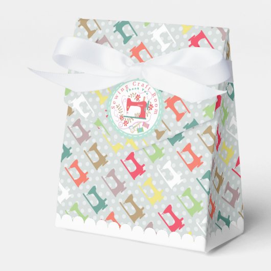 Liebe Nähmaschine Silhuoette Grau Geschenkschachtel (Vorderseite)