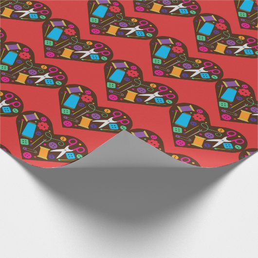 Liebe Nähpapier Geschenkpapier (Ecke)