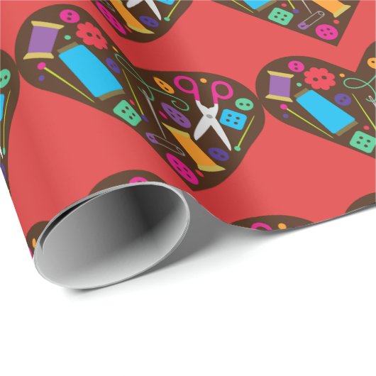 Liebe Nähpapier Geschenkpapier (Rolleneckpunkt)