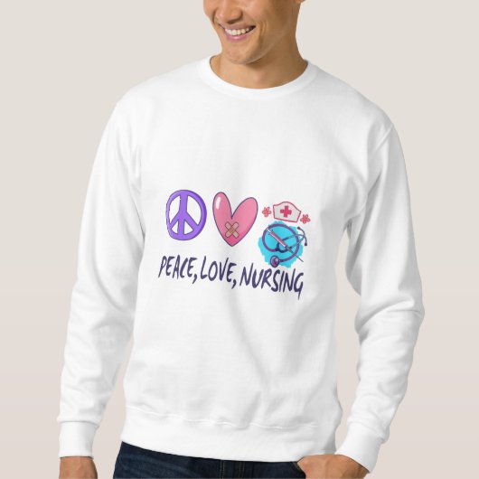 Liebe nähren sweatshirt (Vorderseite)