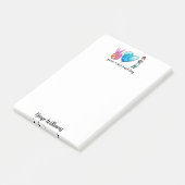 Liebe nährt Individuelle Name Post-it Klebezettel (angewinkelt)