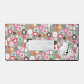 Liebe Nähtasten braun Schreibtischunterlage (Tastatur & Maus)