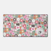 Liebe Nähtasten braun Schreibtischunterlage (Vorderseite)