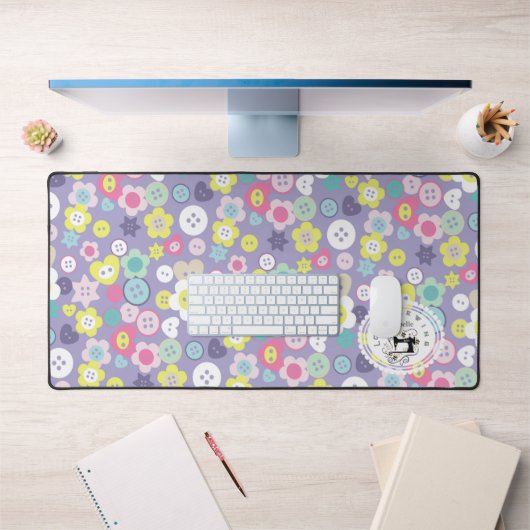 Liebe Nähtasten Lila Schreibtischunterlage (Büro 1)