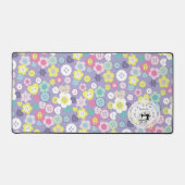 Liebe Nähtasten Lila Schreibtischunterlage (Vorderseite)