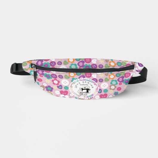 Liebe Nähtasten Rosa Bauchtasche (Vorderseite)