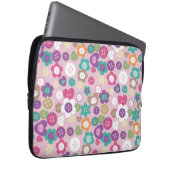 Liebe Nähtasten Rosa Laptopschutzhülle (Vorne Rechts)