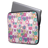 Liebe Nähtasten Rosa Laptopschutzhülle (Vorderseite Links)
