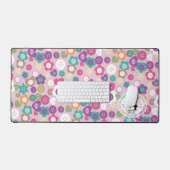 Liebe Nähtasten Rosa Schreibtischunterlage (Tastatur & Maus)