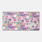 Liebe Nähtasten Rosa Schreibtischunterlage (Vorderseite)