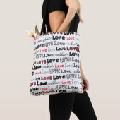 Liebe Nahtloses Muster. Liebe handschriftlich Tasche (Von Nahem)