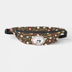 Liebe Nähzubehör braun Bauchtasche