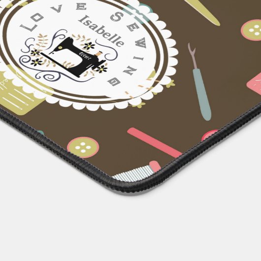 Liebe Nähzubehör braun Schreibtischunterlage (Ecke)