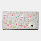 Liebe Nähzubehör Grau Schreibtischunterlage (Vorderseite)