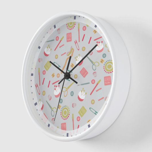 Liebe Nähzubehör Grau Uhr (Winkel)