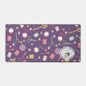 Liebe Nähzubehör Lila Schreibtischunterlage (Vorderseite)