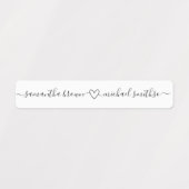 Liebe Name Herz Etiketten (Design 2)