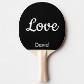 Liebe Name Personalisiert Ping Pong Paddle Tischtennis Schläger (Vorderseite)