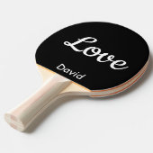 Liebe Name Personalisiert Ping Pong Paddle Tischtennis Schläger (Vorderseite)