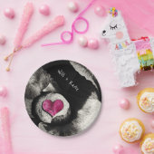 Liebe Namen & Herz von Stone (Zusammen + Forever) Pappteller (Party)