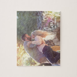 Liebe Names Verlobung Foto Puzzle