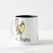 Liebe Nana des Affe-I Zweifarbige Tasse (Vorderseite Links)